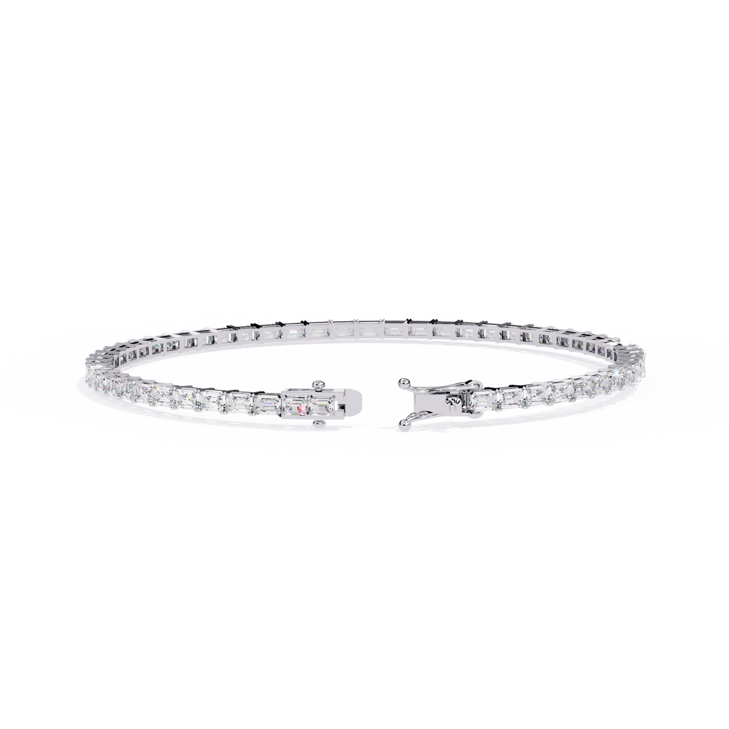 Baguette Line Diamond Bracelet