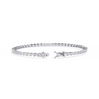 Baguette Line Diamond Bracelet
