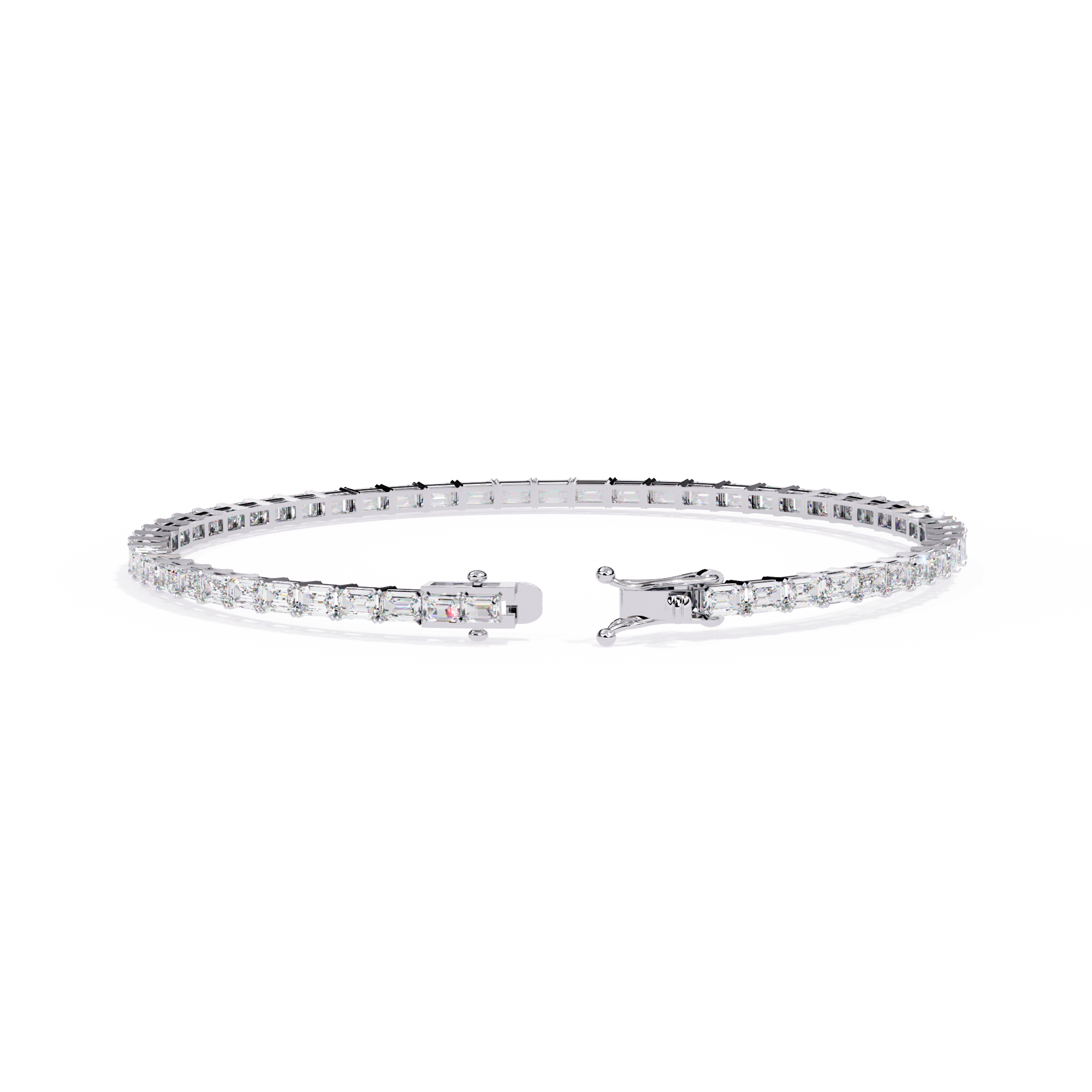 Baguette Line Diamond Bracelet
