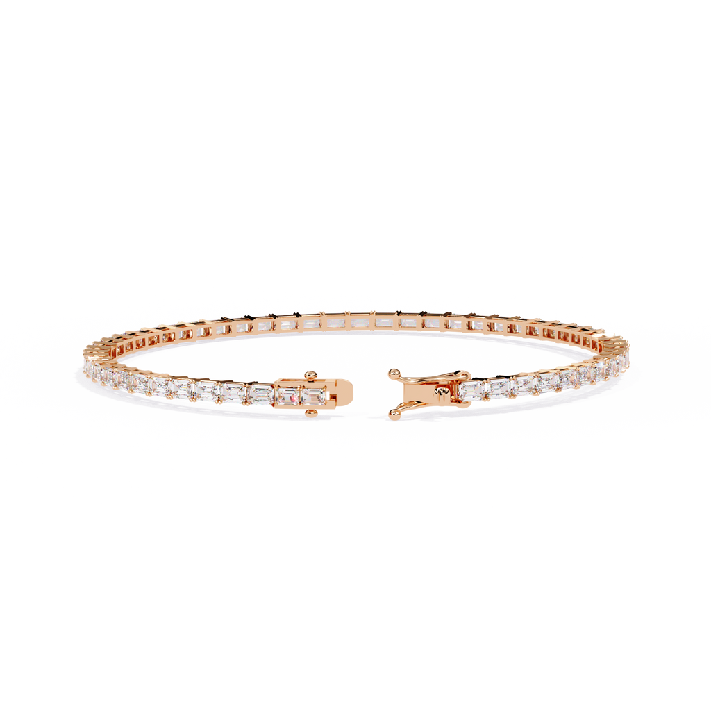 Baguette Line Diamond Bracelet