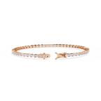 Baguette Line Diamond Bracelet