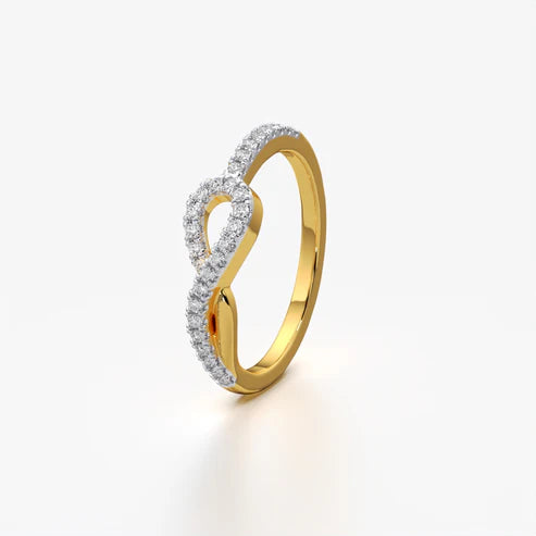 Infinity Loop Pave Ring