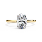 Golden Oval Cut Ring