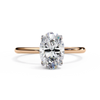 Golden Oval Cut Ring