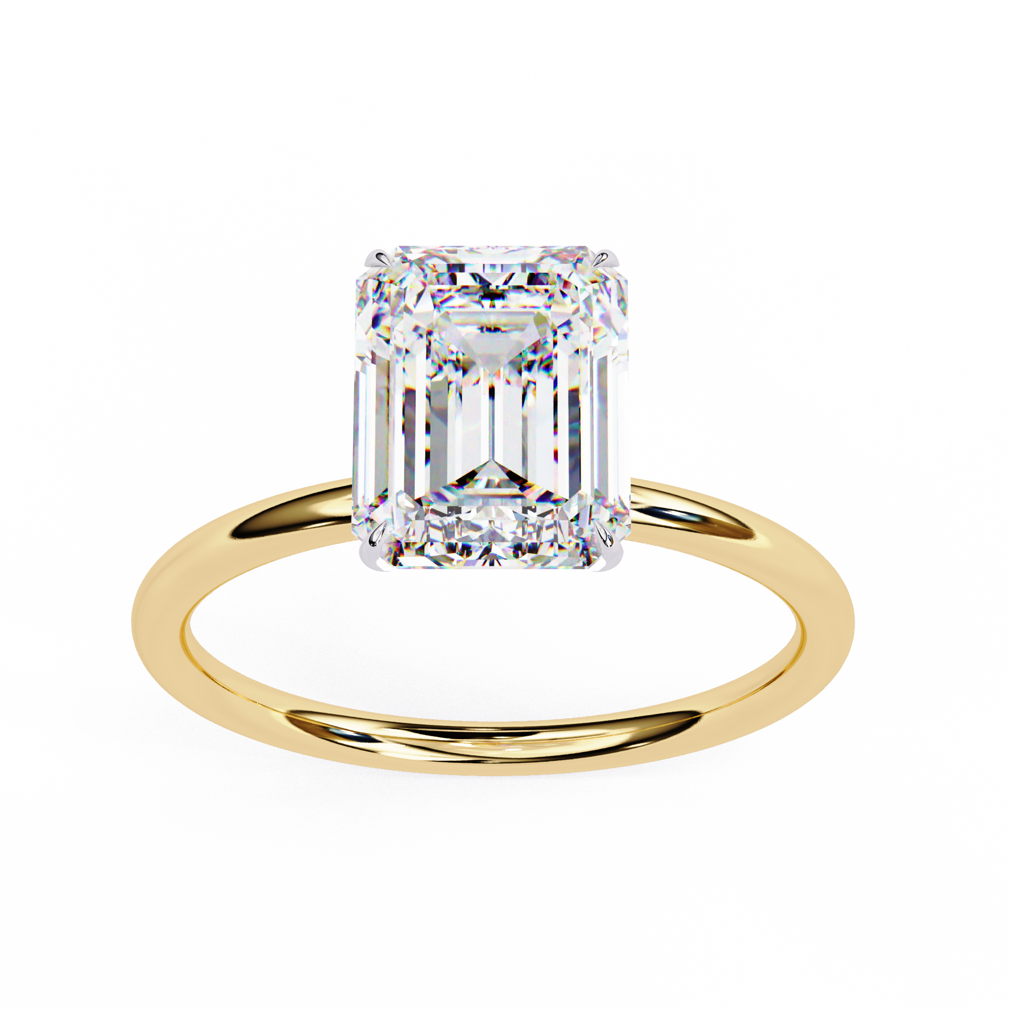 Classic Emerald Diamond Ring
