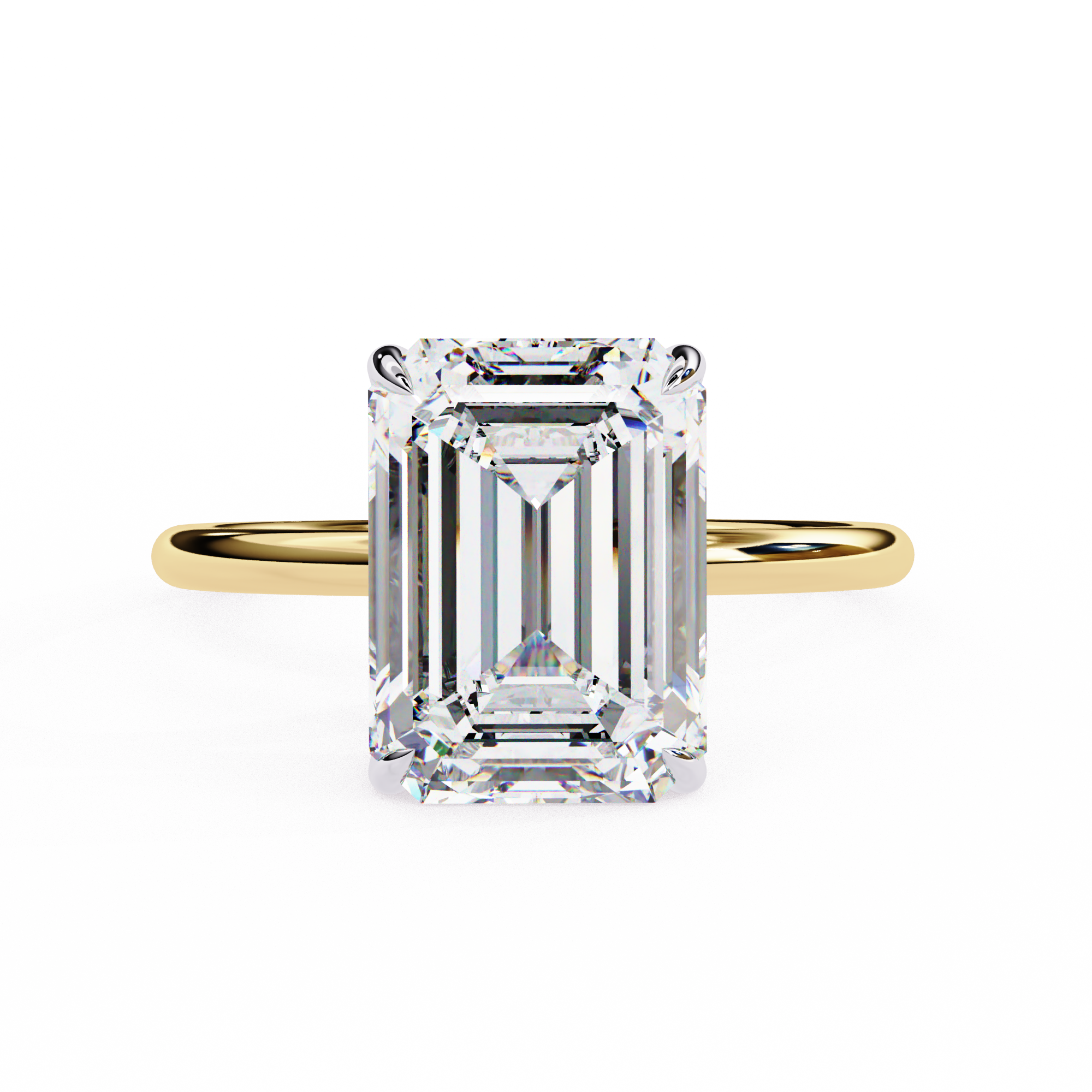 Classic Emerald Diamond Ring