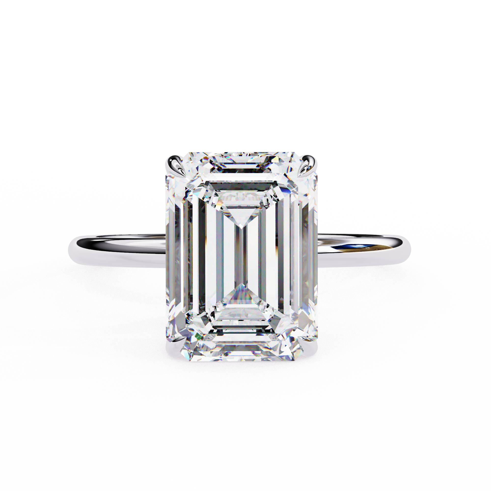 Classic Emerald Diamond Ring
