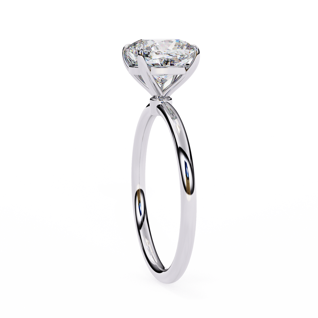 Golden Cushion Cut Ring