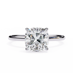 Golden Cushion Cut Ring