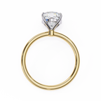 Golden Cushion Cut Ring