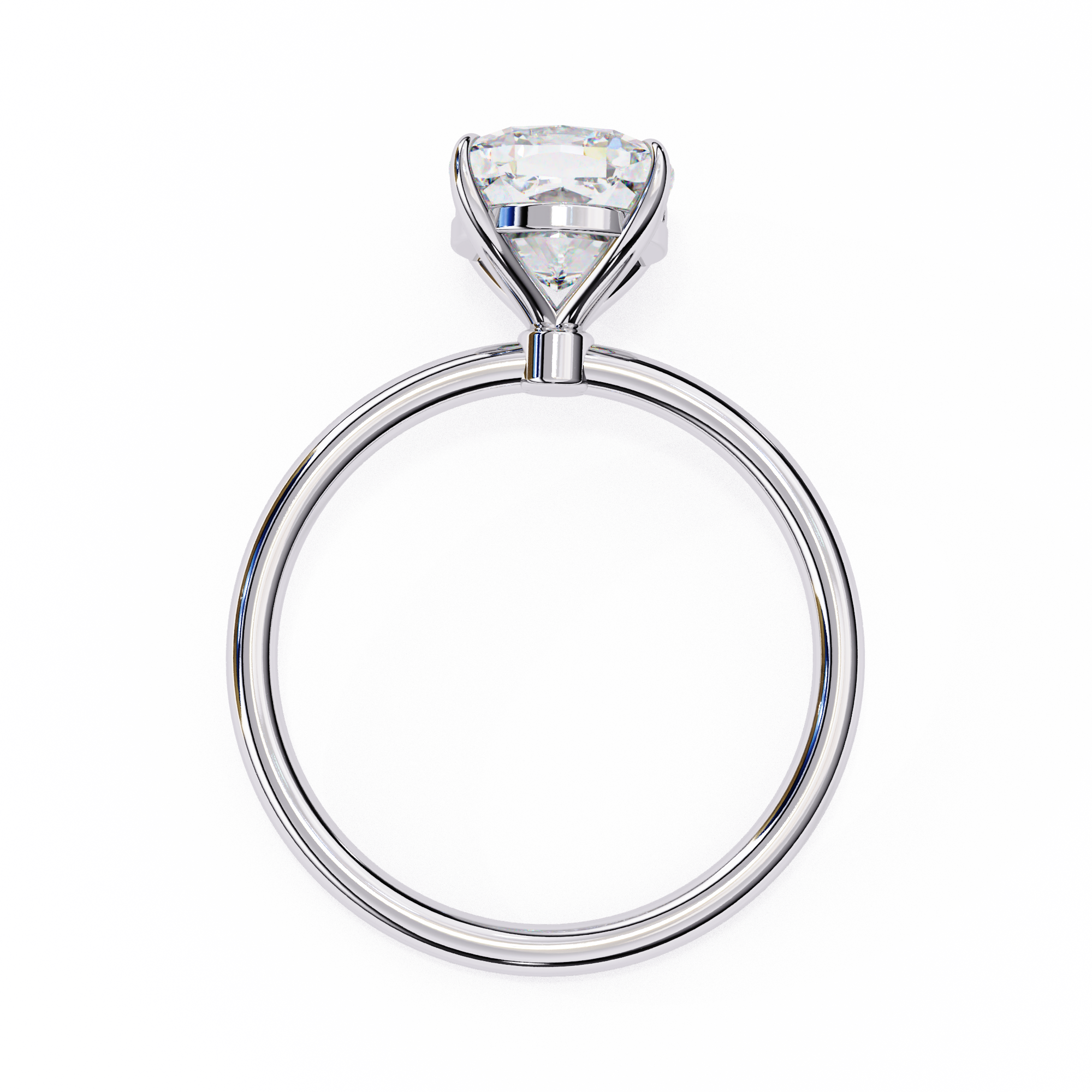 Golden Cushion Cut Ring