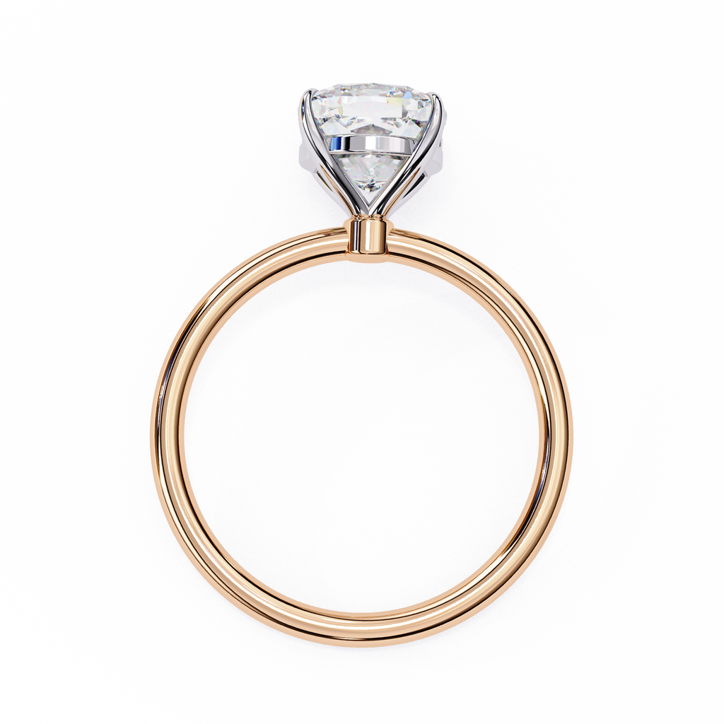 Golden Cushion Cut Ring