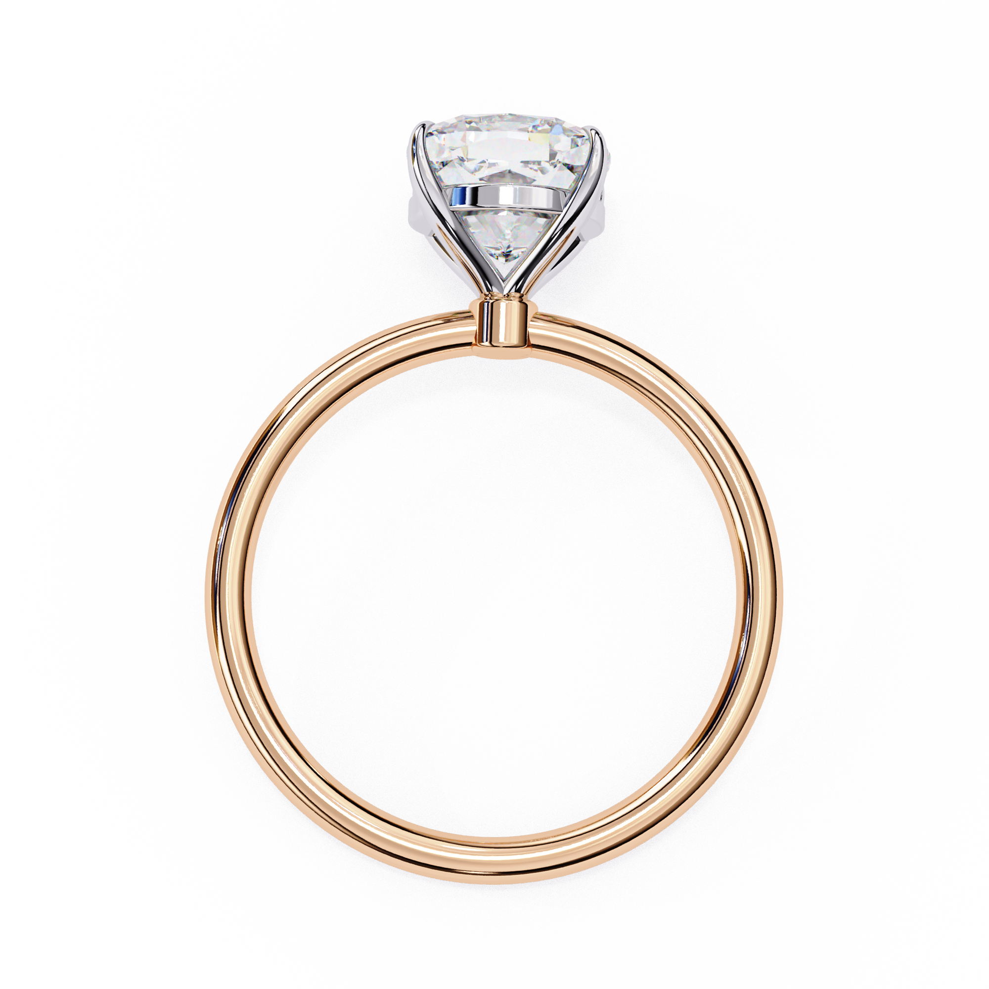 Golden Cushion Cut Ring