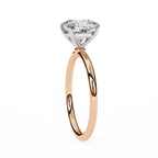 Golden Cushion Cut Ring