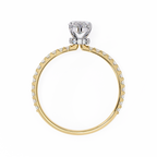 Golden Marquise Solitaire Band