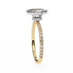 Golden Marquise Solitaire Band
