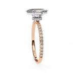 Golden Marquise Solitaire Band
