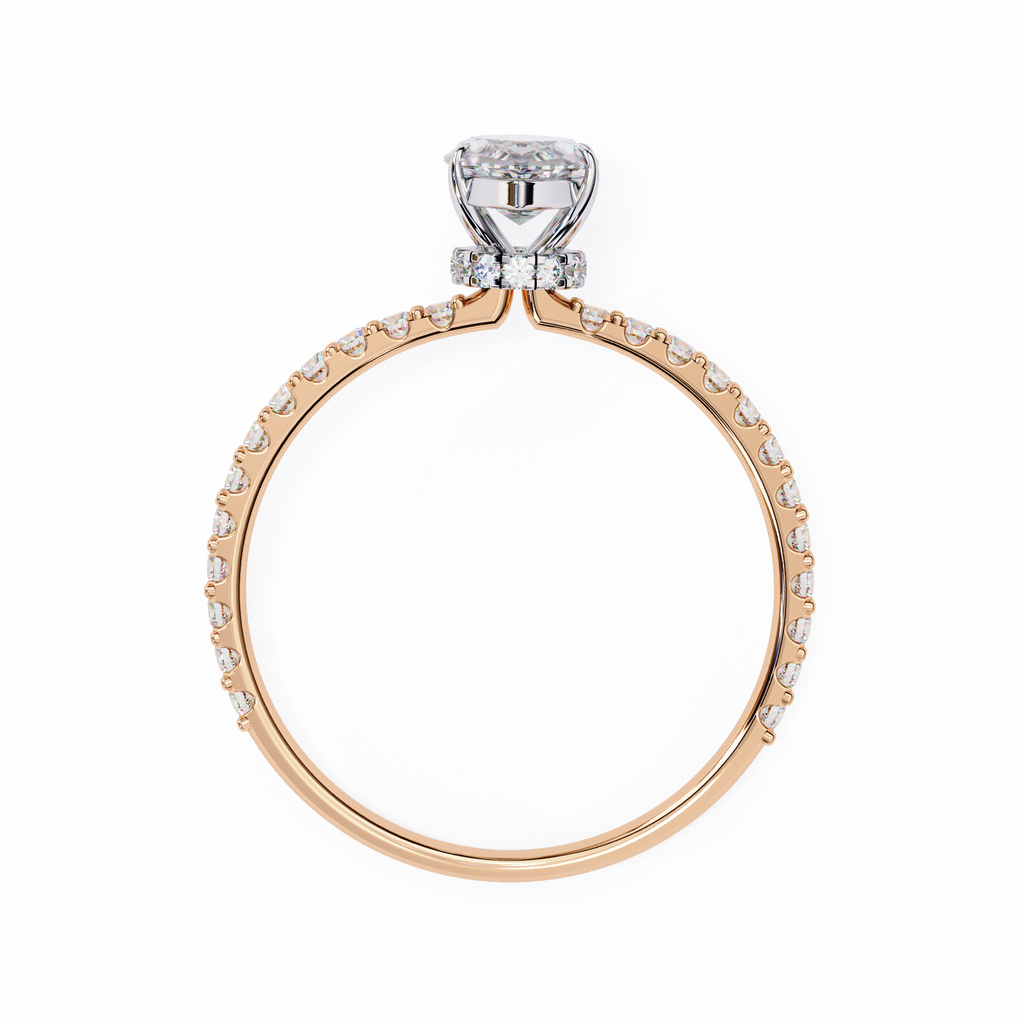 Golden Marquise Solitaire Band