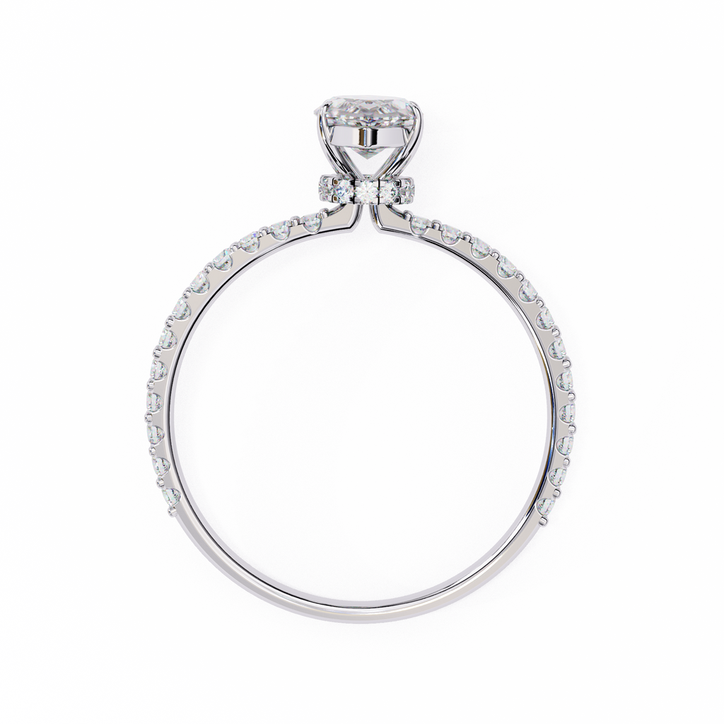 Golden Marquise Solitaire Band