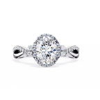 Twisted Pave Diamond Ring