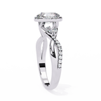Twisted Pave Diamond Ring