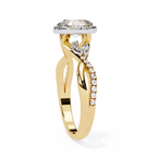 Twisted Pave Diamond Ring