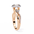 Twisted Pave Diamond Ring