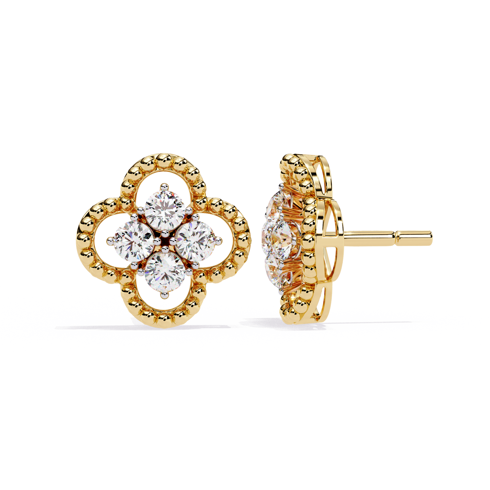 Blooming Grace Diamond Studs