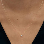 Pave Heart Pendant Necklace