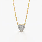 Pave Heart Pendant Necklace