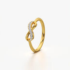 Diamond Encrusted Infinity Ring