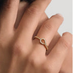 Infinity Loop Pave Ring