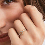 Infinity Loop Pave Ring