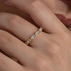 Pear and Oval Eternity Band Set