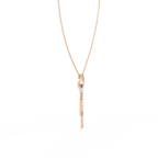 Radiant Halo Bar Necklace