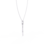 Radiant Halo Bar Necklace