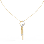 Radiant Halo Bar Necklace