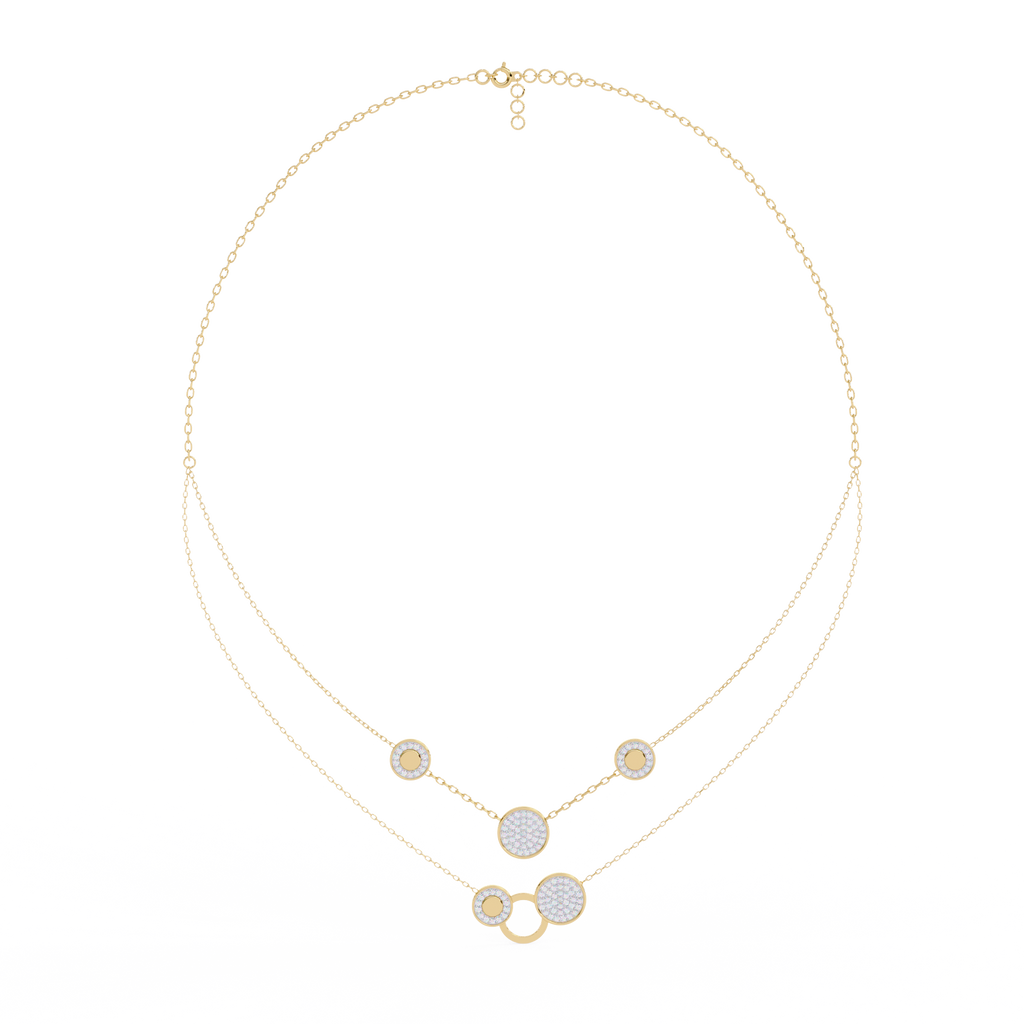 Sparkle Discs Necklace