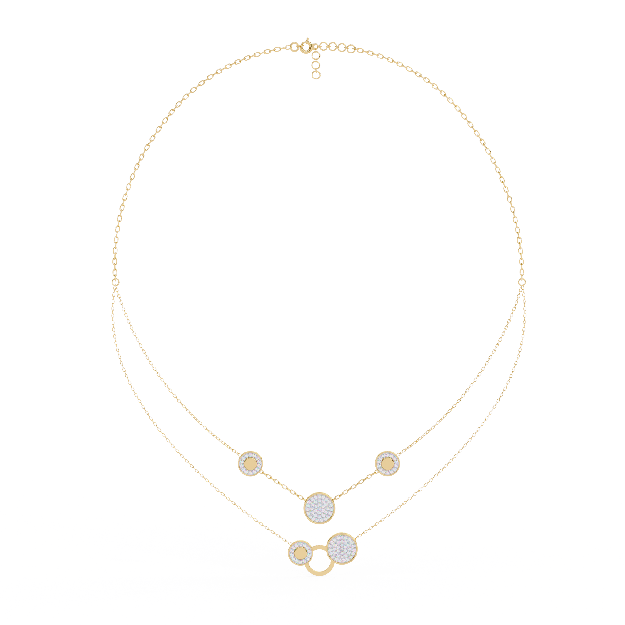 Sparkle Discs Necklace