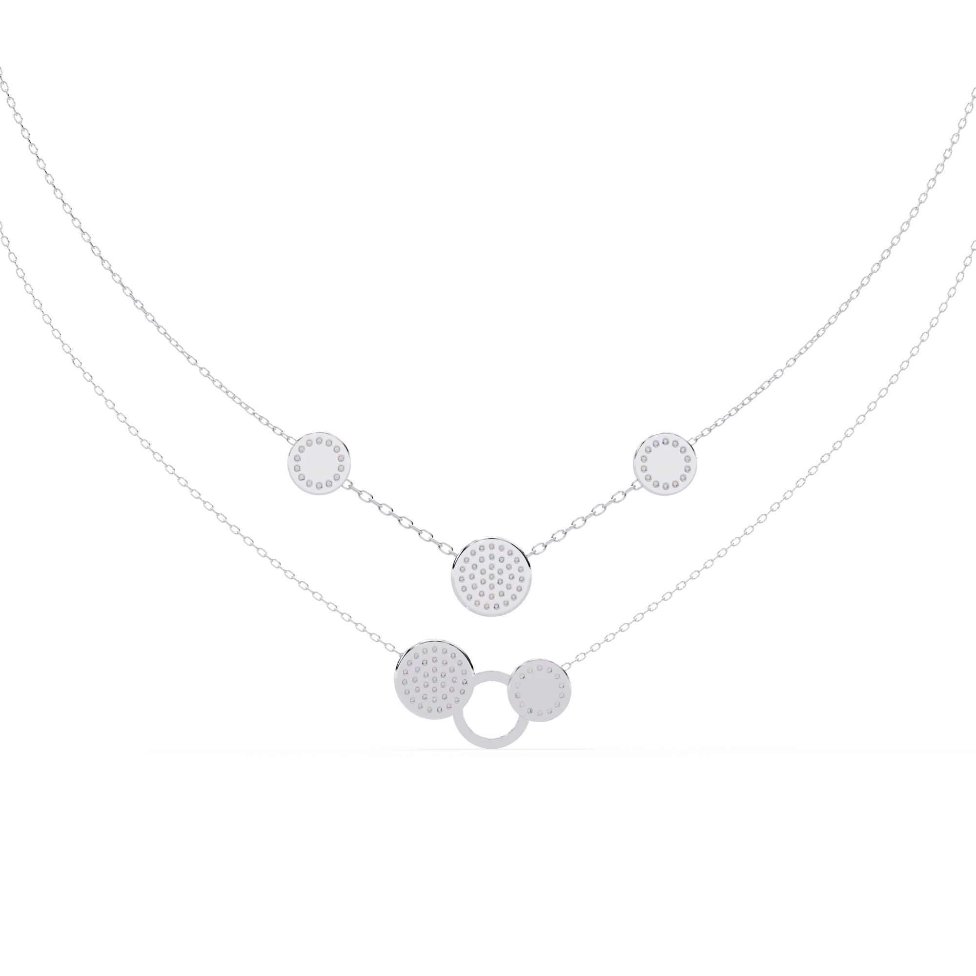 Sparkle Discs Necklace