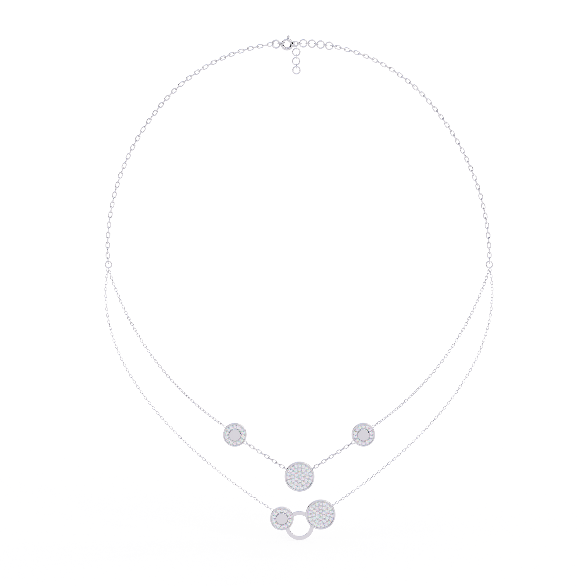 Sparkle Discs Necklace
