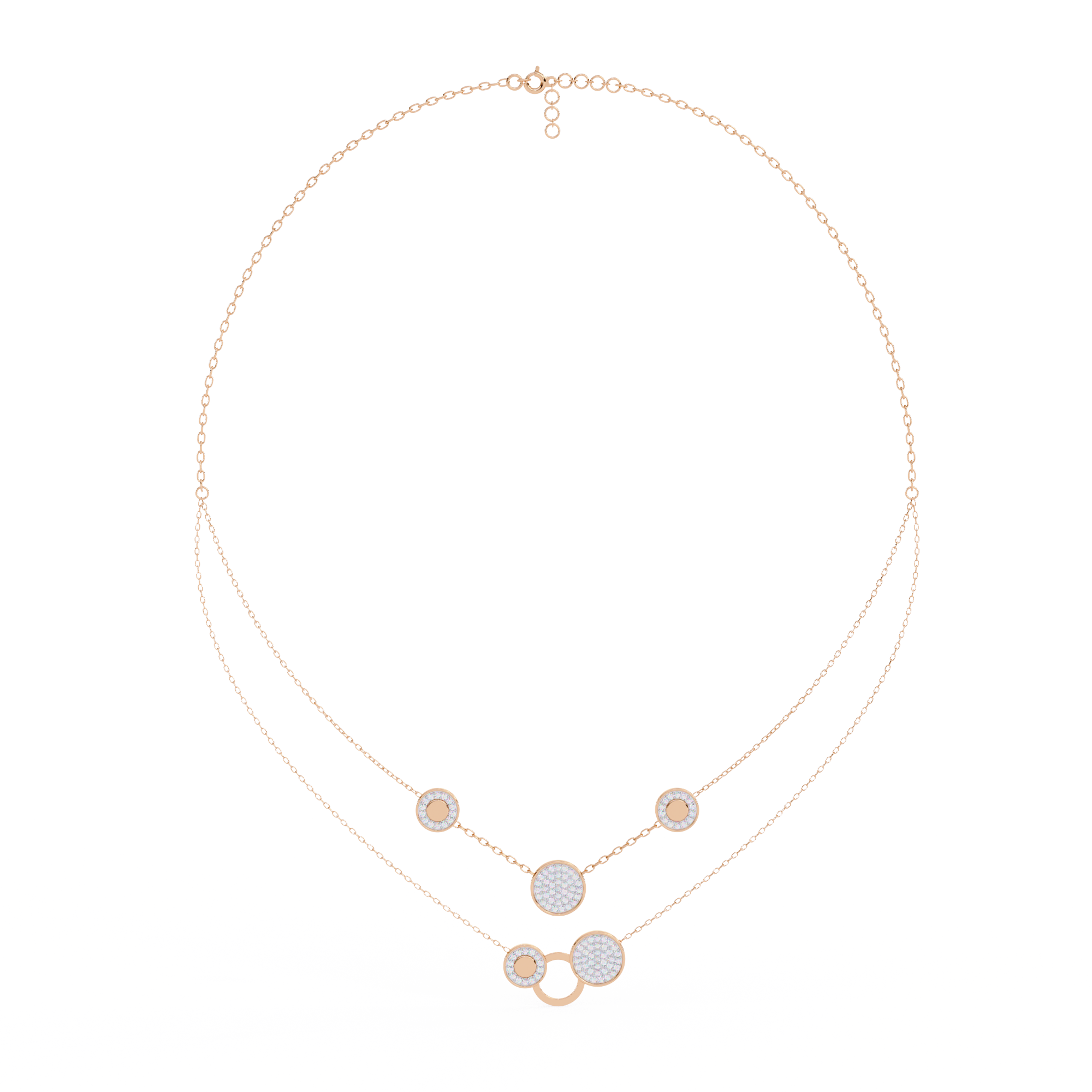 Sparkle Discs Necklace