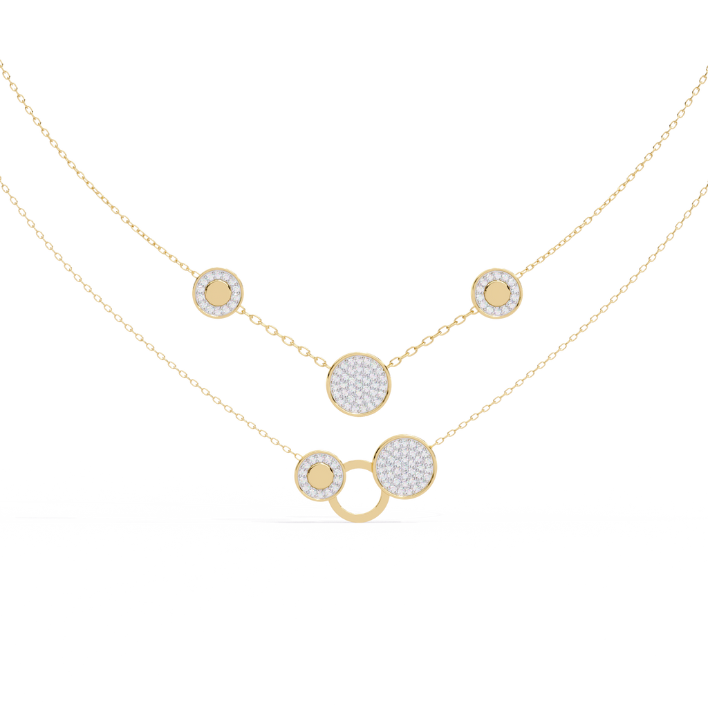 Sparkle Discs Necklace