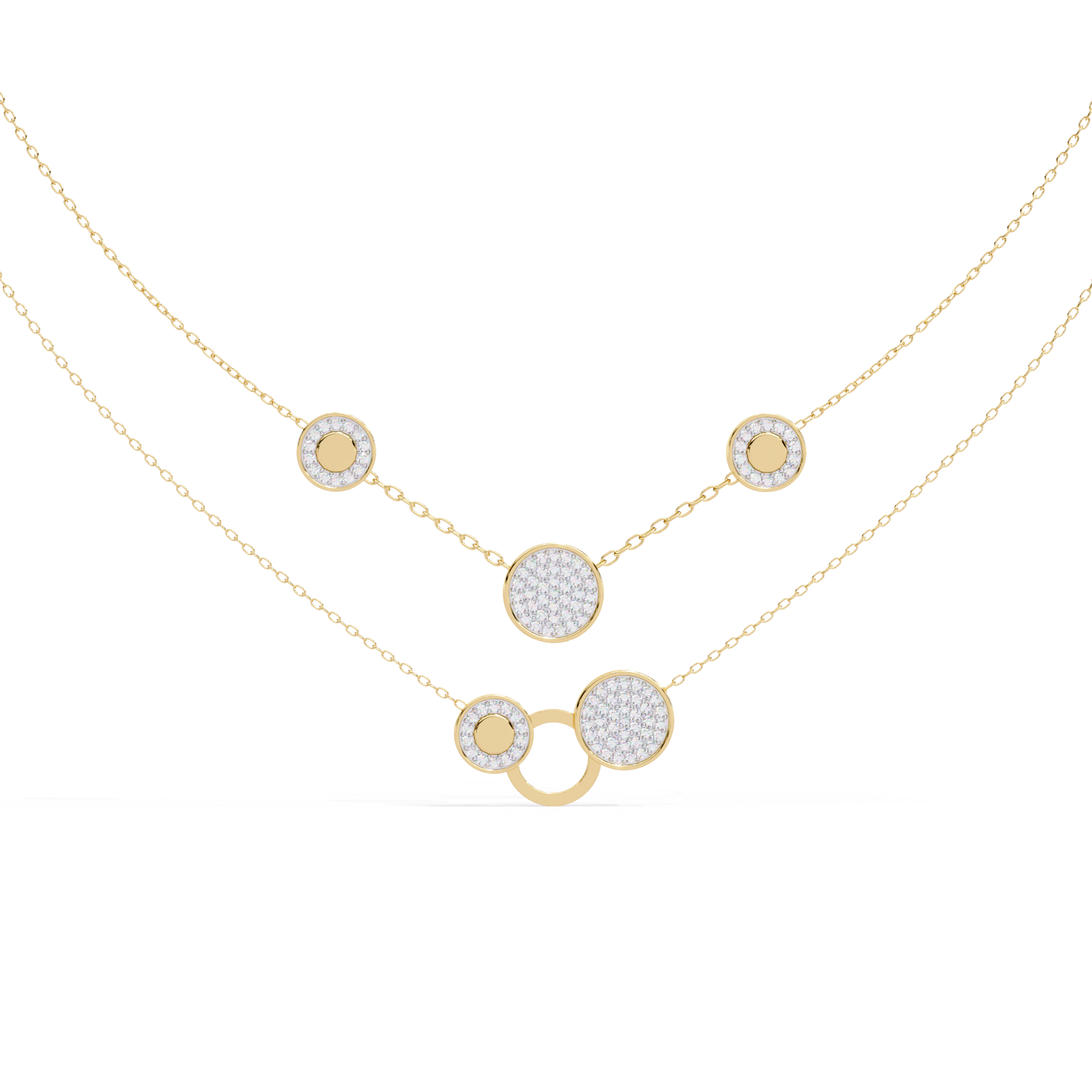 Sparkle Discs Necklace