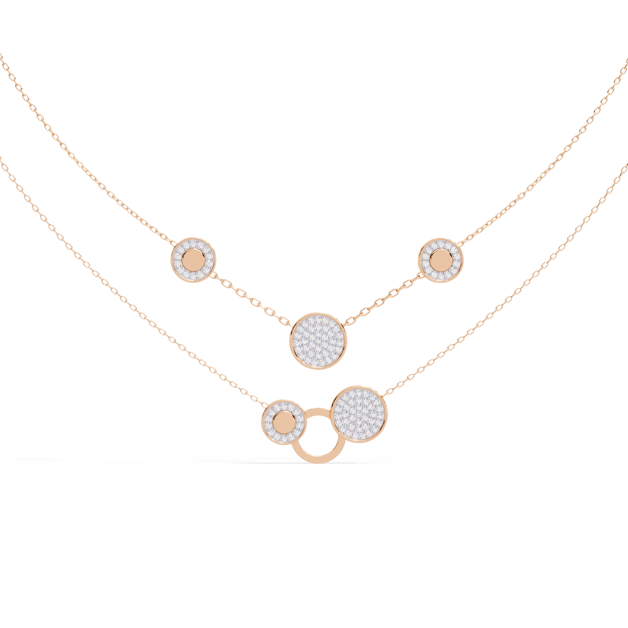 Sparkle Discs Necklace