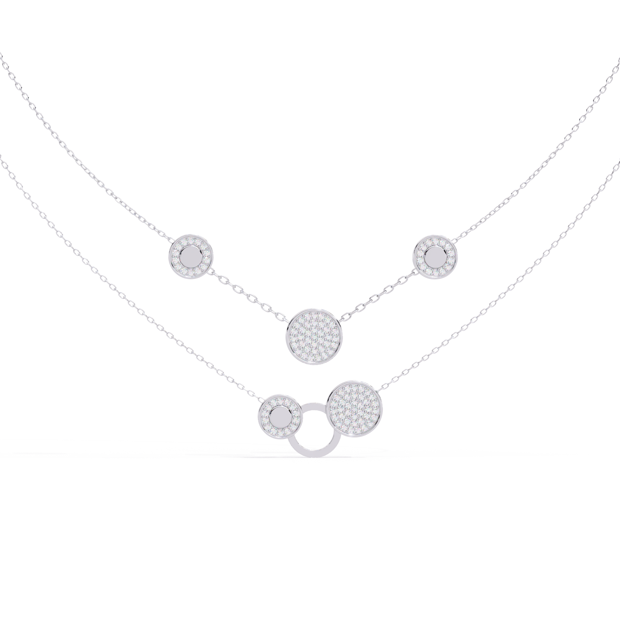 Sparkle Discs Necklace