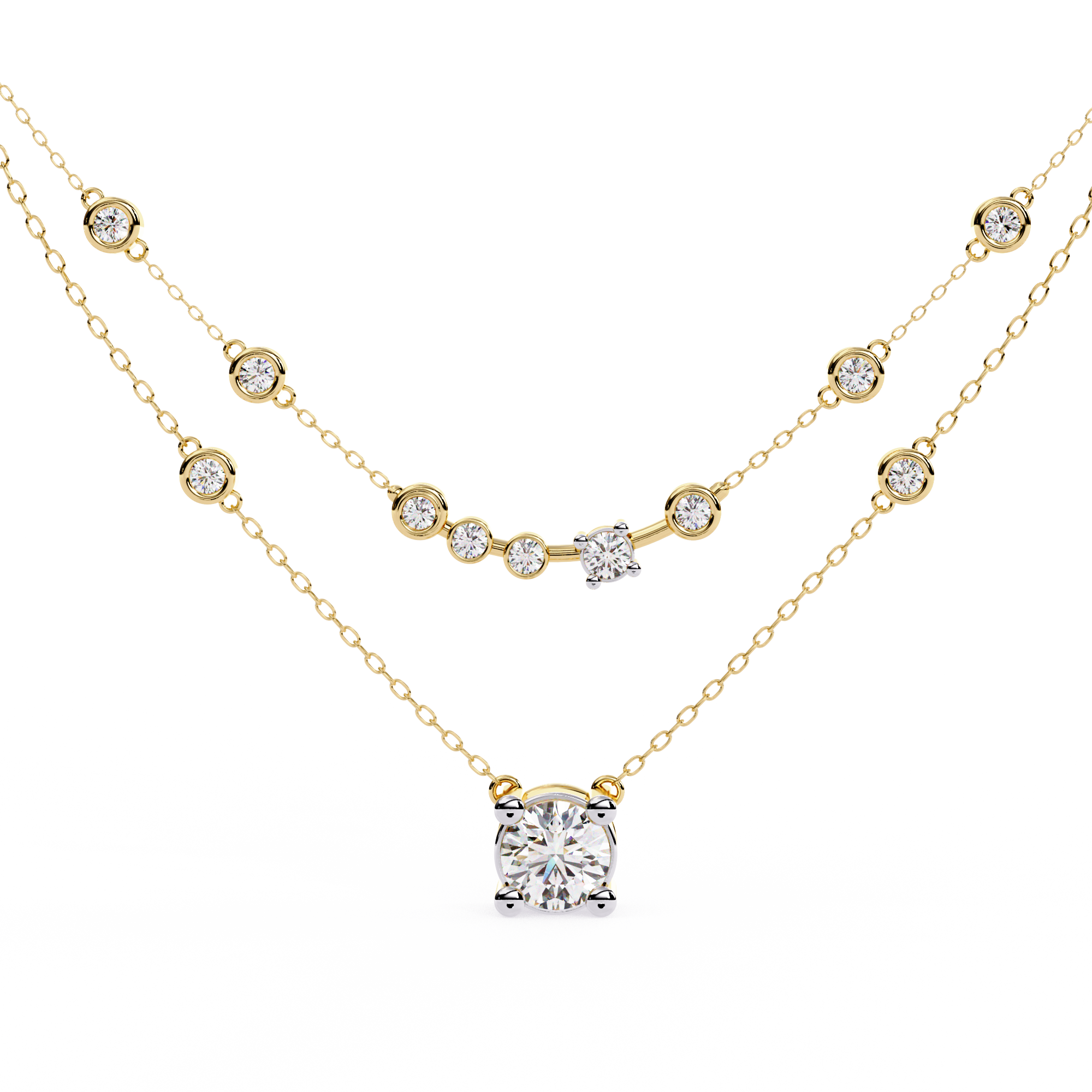 Modern Brilliance Necklace