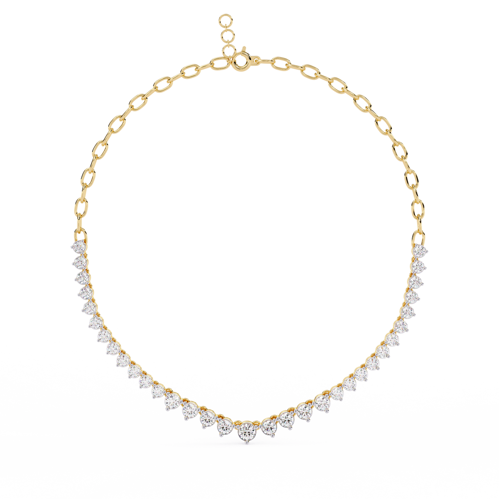 Gemstone Arch Necklace