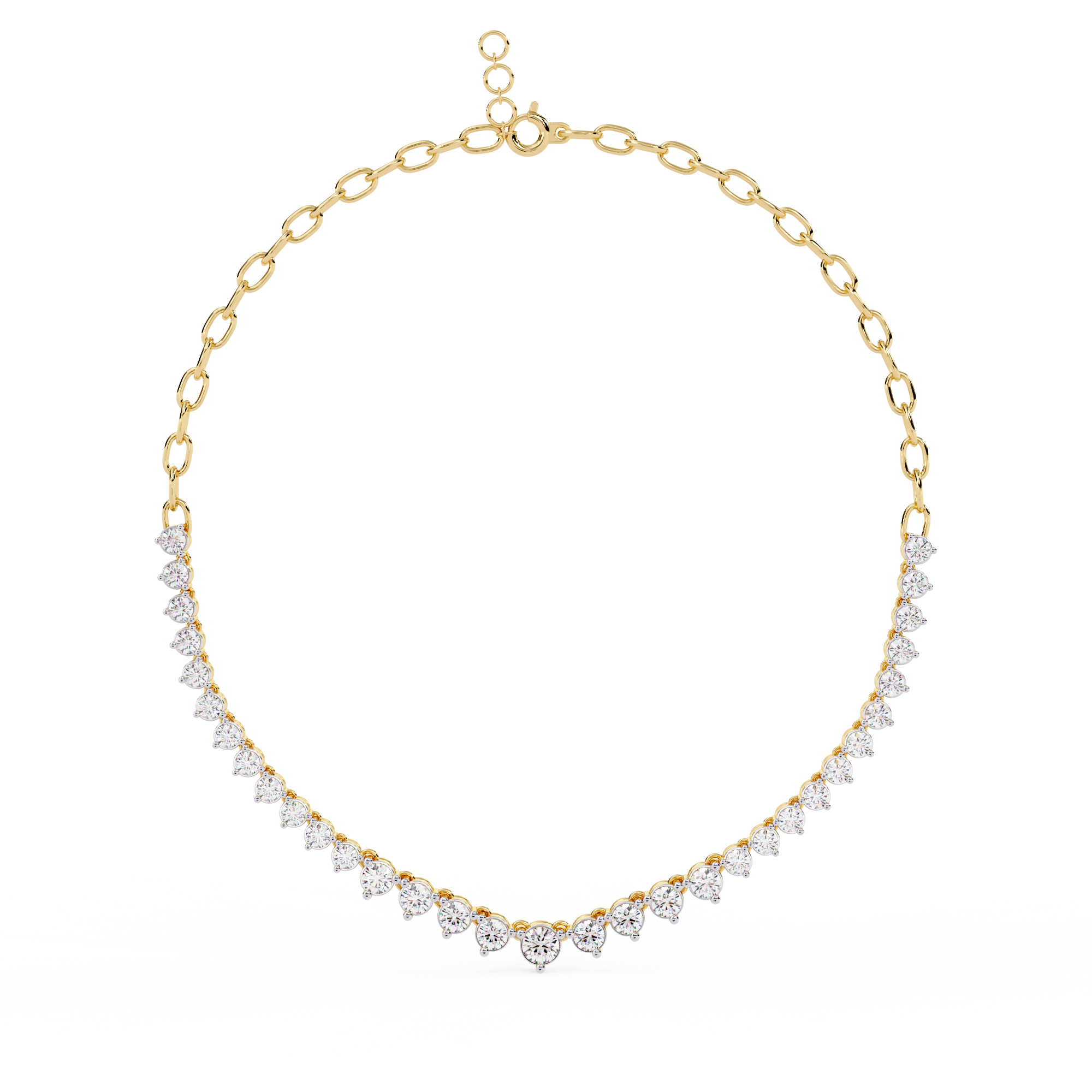Gemstone Arch Necklace