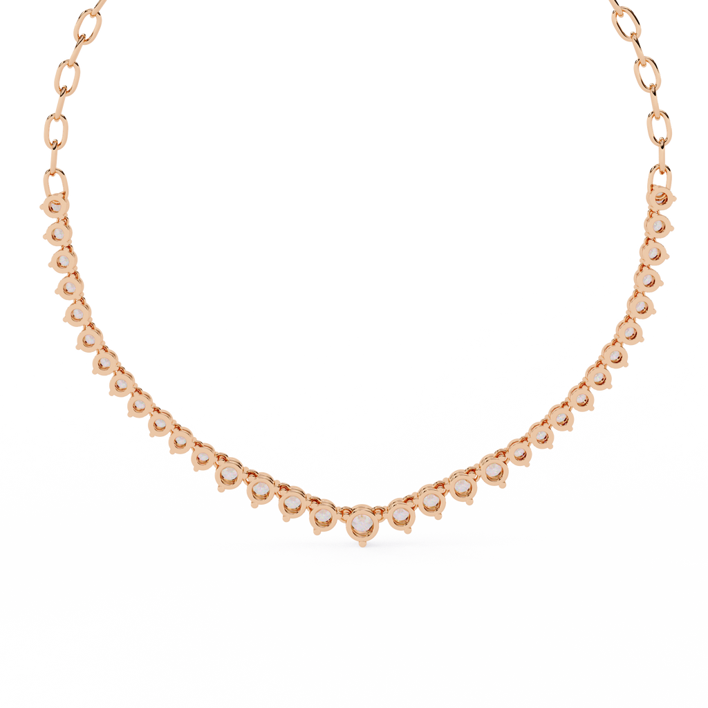 Gemstone Arch Necklace